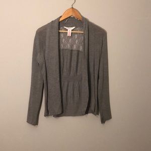 Thin gray cardigan